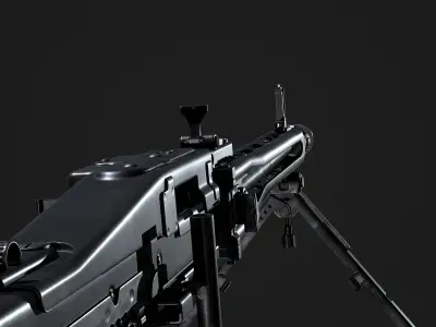 MG42 maschinengewehr 42 Low-poly 3D model