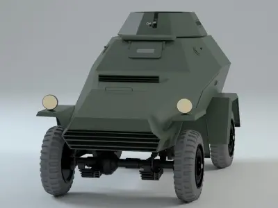Russian BA-64 Armored vehicle 3D model