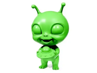 Alien baby 3D print model
