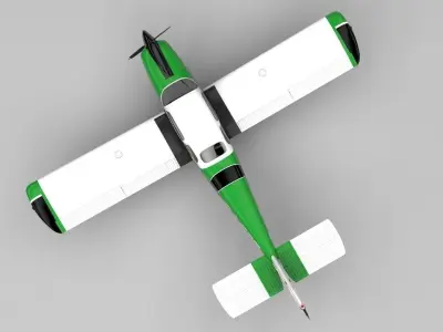 Fuji FA-200 Aero Subaru Low-poly 3D model