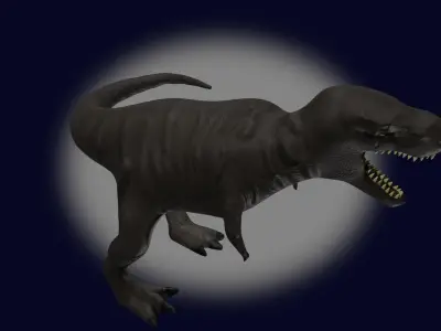 Low poly  tyrannosaurus rex 4k Low-poly 3D model