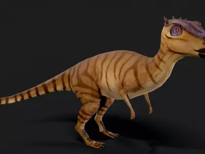 Dracorex Dinosaur Animated Low Poly Low-poly 3D model