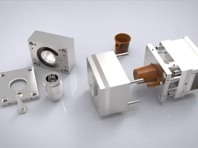 1 Liter Cup Injection Mold 3D model