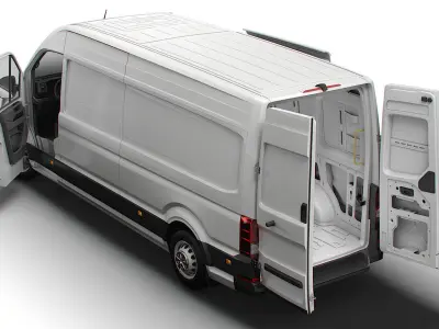 MAN TGE Panel Van L3H2 HQ Interior 2023 3D model