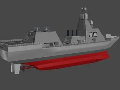 Aslanbekov Class Corvette Design Concept 3D model
