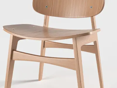 Soborg Wood Chair Free 3D model