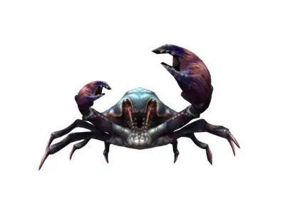 Rigged Crab 3D model
