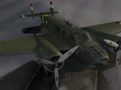 Caproni Ca-135 bis 3D model