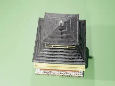Kinkakuji Temple Low-poly 3D model