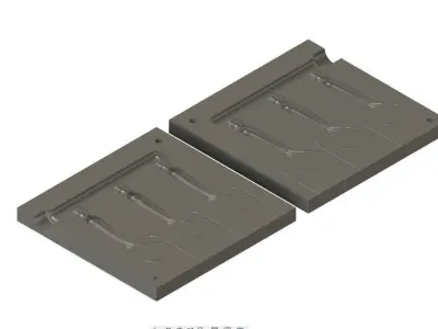 MOLD G-80 mm STL STEP FILE FOR CNC AND 3D PRINT Free 3D print model