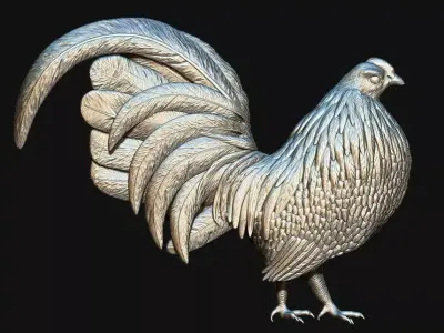 3D Print Rooster 3D model