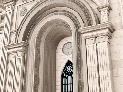 Roman style architecture 3D model