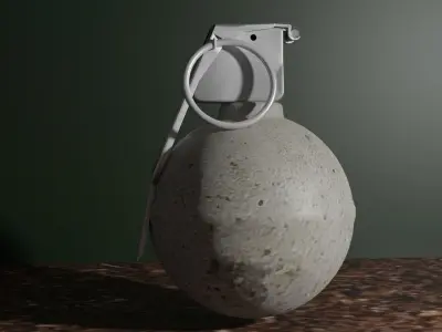 Grenade Baseball Low-poly 3D model