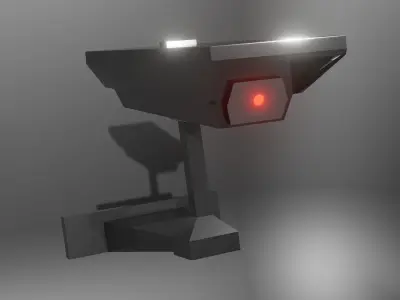 camera security Low-poly 3D model