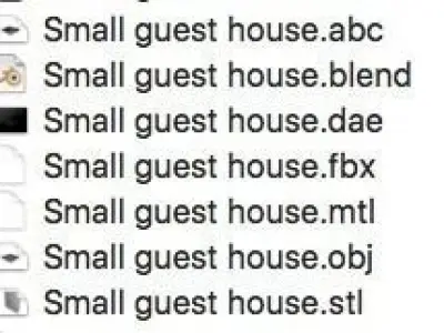 Small guest summer house Free 3D model