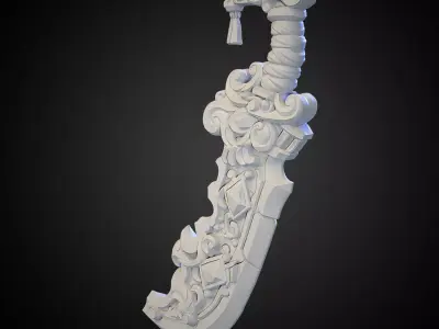 Stylized Sword 33 3D model