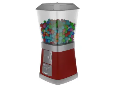 Gumball Machine 3D Model Low-poly 3D model