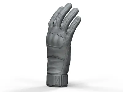 Military Tactical Glove - High Poly 3D model