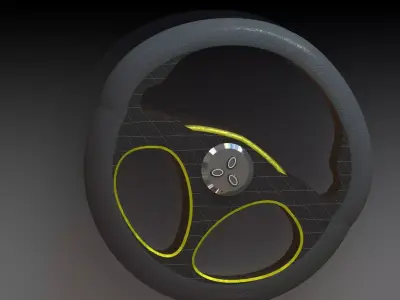 Steering Wheel Concept Design 1 Free 3D model