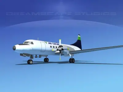 Convair CV-580 Air Ontario 3D model