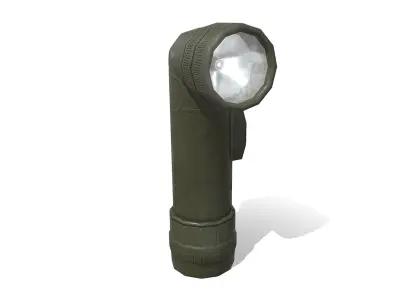Fulton Flashlight Low-poly 3D model