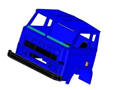 Alternative Star 28 cab for the WPL together with the interior  3D print model