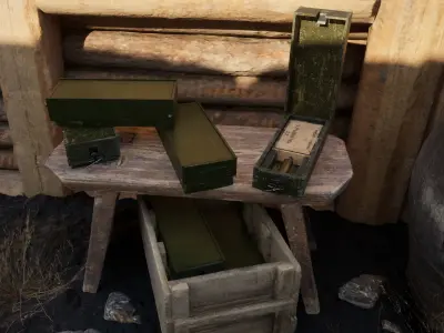 Soviet WW2 Mine Pack 3D Model Collection