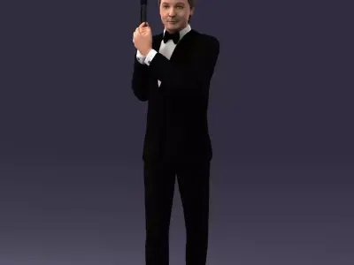 000040 Secret agent 1207 3D model