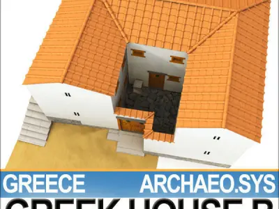 Ancient Greek House B 3D model