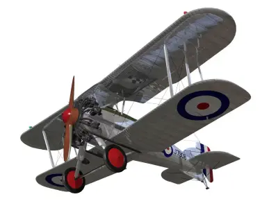 Gloster Gamecock 3D model