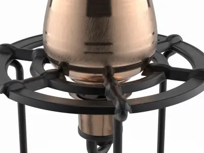 Vintage Steel Camping Stove with Coffee in Pot 3D model