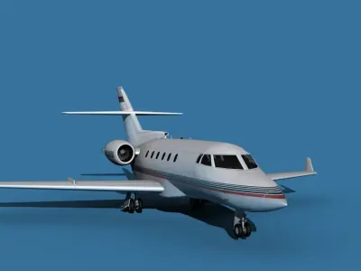 Hawker Siddley 800SR V12 3D model