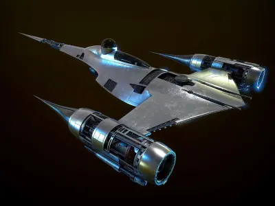 N1 Naboo Starfighter Mandalorian 3D model