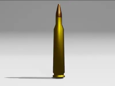 300 winchester magnum bullet Free low-poly 3D model