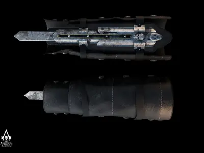 Assassins Creed Black Flag Hidden Blade 3D model