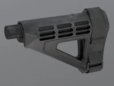 Tactical Brace Low-poly 3D model