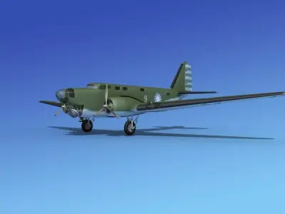 Douglas B-18A Bolo V13 3D model