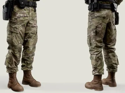 US Military Police Soldier 3D model