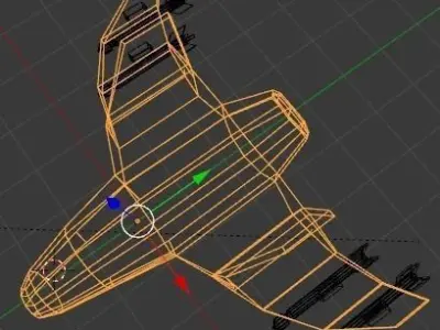 Sci-fi TITANIUN FIGHTER Ship Low-poly 3D model