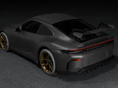 Porsche 911 GT3 Weissach 2025  3D model