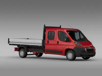 Citroen Jumper Crew Cab Truck 2009-2014 3D model