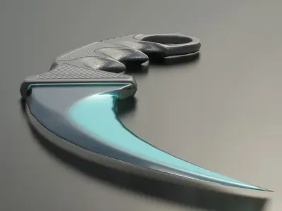 3D Karambit Knife - 3D Low-Poly model Low-poly 3D model