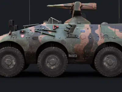 Iveco Oto Melara VBL Puma 6x6 Low-poly 3D model