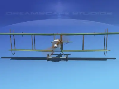 Curtiss JN-2 Jenny V02 3D model