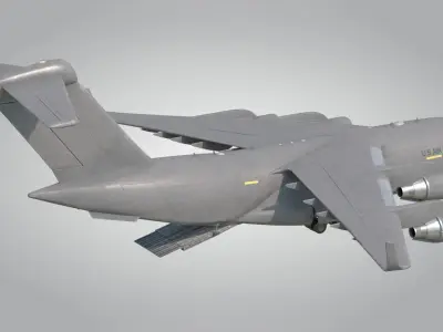 C-17 GLOBEMASTER III Low-poly 3D model