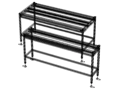 Wheel Conveyor 3D model