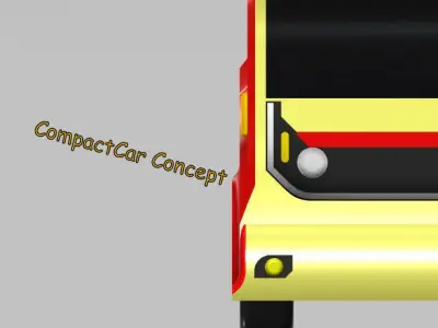 Compact Car Concept Free 3D model