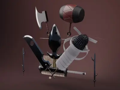 Seven Swords of the Mist 3D model