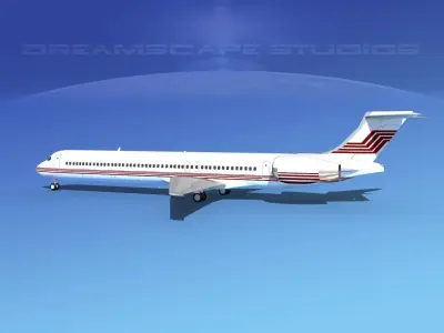 McDonnell Douglas MD83 Corporate 4 3D model
