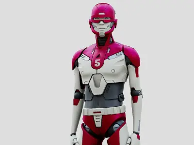 HUMANOID ORPHEUS-G  Rigged for Unreal Engine - Unity - MIXAMO  3D model